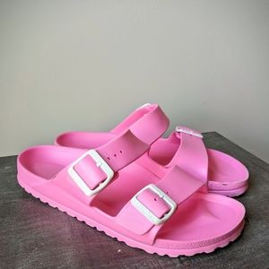 Birkenstock Arizona pink waterproof slides EUC 39